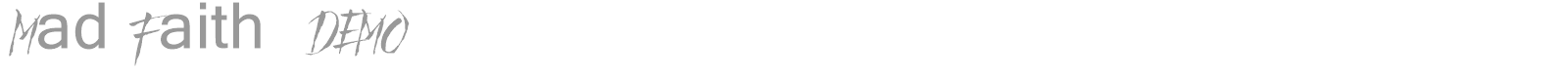 Mad Faith font preview